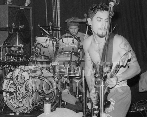 Photo of Dave Navarro and Chad Smith of The Red Hot Chili Peppers in 1994 by Marty Temme
