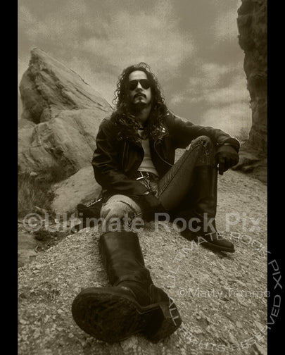 Art Print of Ron Young of Little Caesar during a photo shoot in 1990 by Marty Temme