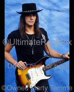 Photo of guitarist Richie Sambora of Bon Jovi in 1991 by Marty Temme