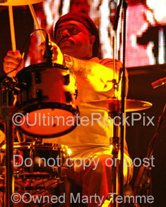 Photos of Drummer Dennis Chambers of Santana in Concert by Marty Temme