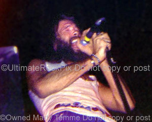 Photos of Vocalist Dave Walker of Savoy Brown, Black Sabbath and Fleetwood Mac in Concert in 1972 by Marty Temme