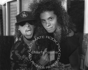Photo of Jeff Scott Soto and Klaus Meine of Scorpions in 1991 by Marty Temme