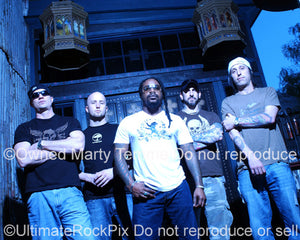Photo of Sevendust during a photo shoot in 2007 by Marty Temme
