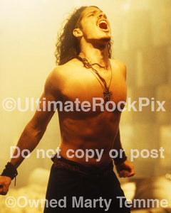 Photos of Vocalist Chris Cornell of Soundgarden in 1991 by Marty Temme
