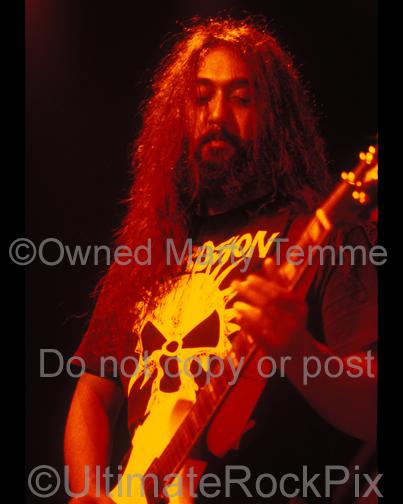Photos of Guitarist Kim Thayil of Soundgarden in Concert in 1991 by Marty Temme
