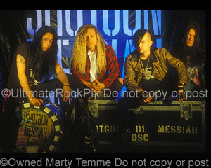 Photo of Shotgun Messiah during a photo shoot in 1992 by Marty Temme