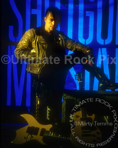 Photo of Harry Cody of Shotgun Messiah during a photo shoot in 1992 by Marty Temme