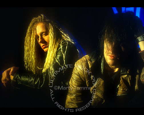 Photo of Tim Skold and Harry Cody of Shotgun Messiah in 1992 by Marty Temme