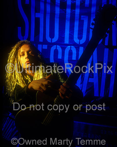 Photo of musician Tim Skold of Shotgun Messiah during a photo shoot in 1992 by Marty Temme