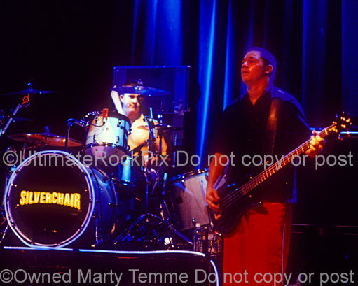 Photo of Ben Gillies and Chris Joannou of Silverchair in concert by Marty Temme