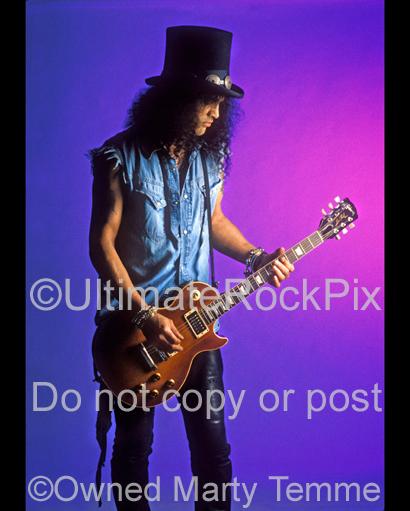 Photos of Slash of Guns N' Roses and Velvet Revolver in the Photo Studio by Marty Temme