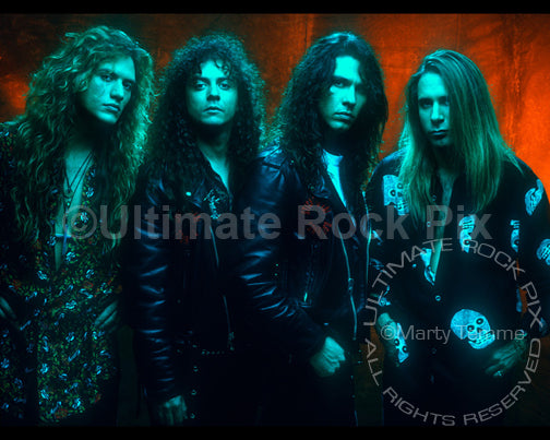 Art Print of the band Slaughter during a photo shoot in 1991 by Marty Temme