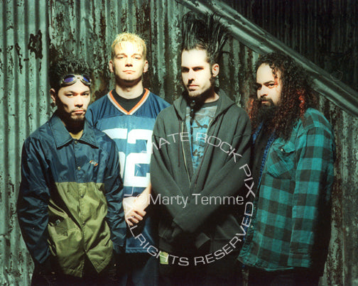 Art Print of Wayne Static and Static-X during a photo shoot in 1999 by Marty Temme