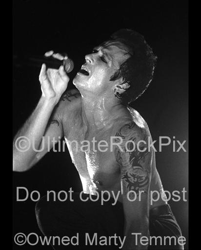 Black and White Photos of Vocalist Scott Weiland of Stone Temple Pilots and Velvet Revolver in Concert by Marty Temme