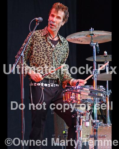 Photos of Drummer Slim Jim Phantom of The Stray Cats by Marty Temme