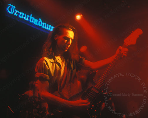 Photo of Stuart Zechman of Stabbing Westward in concert in 1994 by Marty Temme