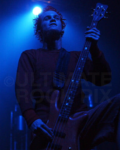 Photo of bassist Lewis Cosby of 10 Years in concert by Marty Temme