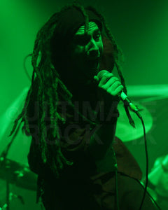 Photo of Jesse Hasek of 10 Years singing in concert by Marty Temme