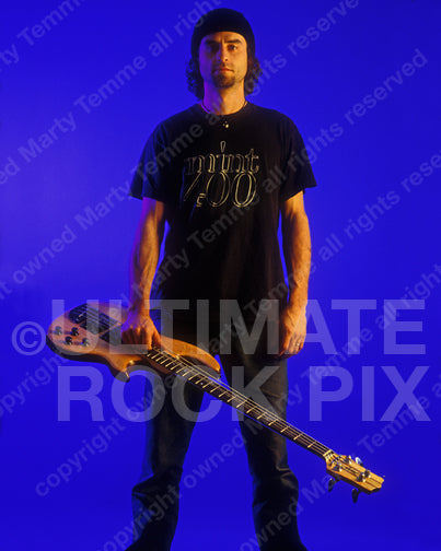 Photo of Justin Chancellor of Tool during a photo shoot in 2001 by Marty Temme