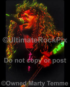 Photo of singer Eric Wagner of Trouble in concert by Marty Temme