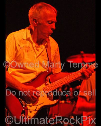 Photo of guitarist Robin Trower in concert in 2006 by Marty Temme