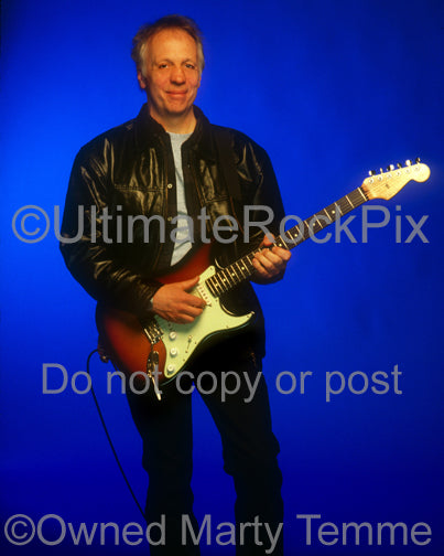 Photo of guitarist Robin Trower during a photo shoot in 1999 by Marty Temme