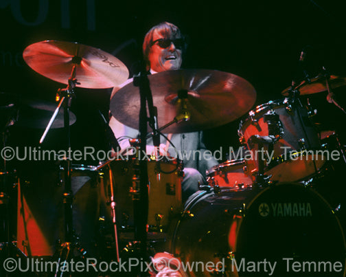 Photo of drummer Prairie Prince of The Tubes in concert by Marty Temme