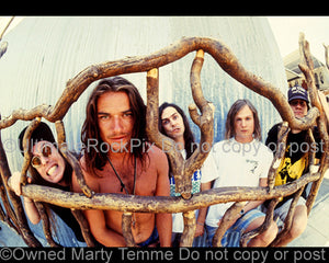 Photo of the band Ugly Kid Joe during a photo shoot in 1992 by Marty Temme
