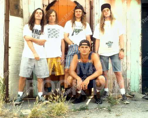 Photo of the rock band Ugly Kid Joe during a photo shoot in 1992 by Marty Temme