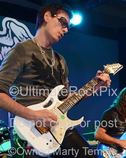 Photos of Guitar Player Steve Vai in Concert in 2012 by Marty Temme