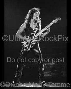 Limited Edition Prints of Eddie Van Halen of Van Halen in 1979 Numbered and Signed by Marty Temme