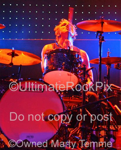 Photos of Drummer Matt Sorum of Velvet Revolver, Guns N' Roses and The Cult in Concert by Marty Temme