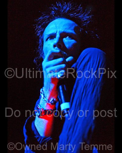 Photo of Scott Weiland of Velvet Revolver in concert in 2007 by Marty Temme