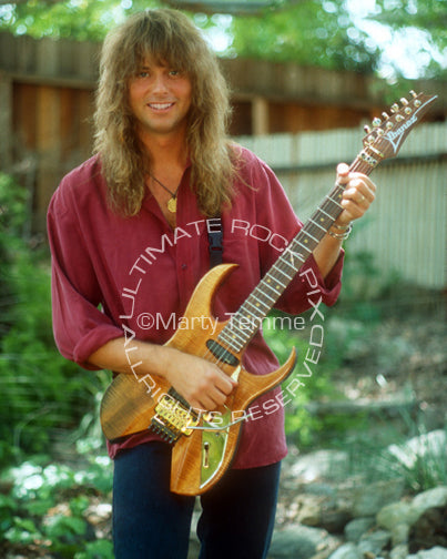 Photo of Reb Beach of Winger during a photo shoot in 1993 by Marty Temme