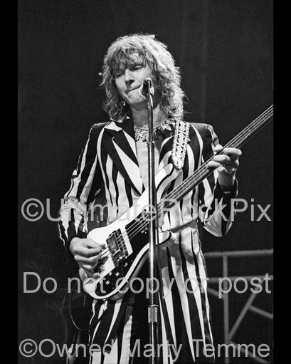 Photos of Bassist Chris Squire of Yes Performing Onstage in 1978 by Marty Temme