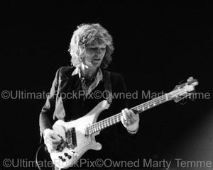Photos of Bass Player Chris Squire of Yes Performing Onstage in 1978 by Marty Temme