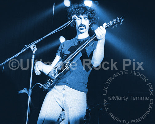 Art Print of Frank Zappa playing a Gibson SG in 1973