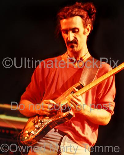 Photos of Frank Zappa in 1978 Playing a Fender Stratocaster Given to Him by Jimi Hendrix