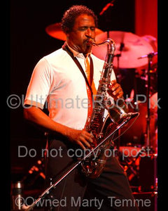Photos of Napoleon Murphy Brock of Frank and Dweezil Zappa by Marty Temme
