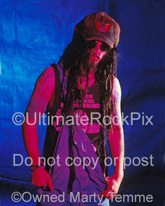 Photo of Rob Zombie of White Zombie during a photo shoot in 1993 by Marty Temme